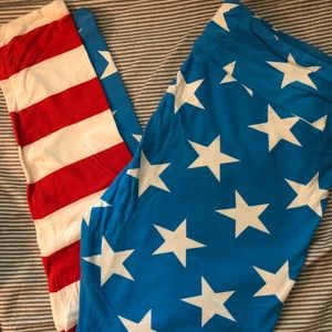 Lularoe American Flag leggings TC